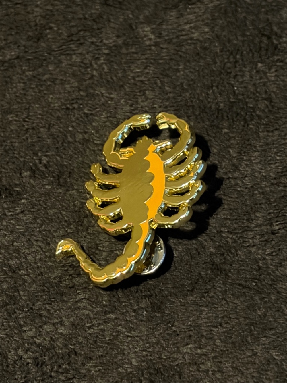 Wasteland Pin Co Golden Scorpion Enamel Metal Pin 28/30